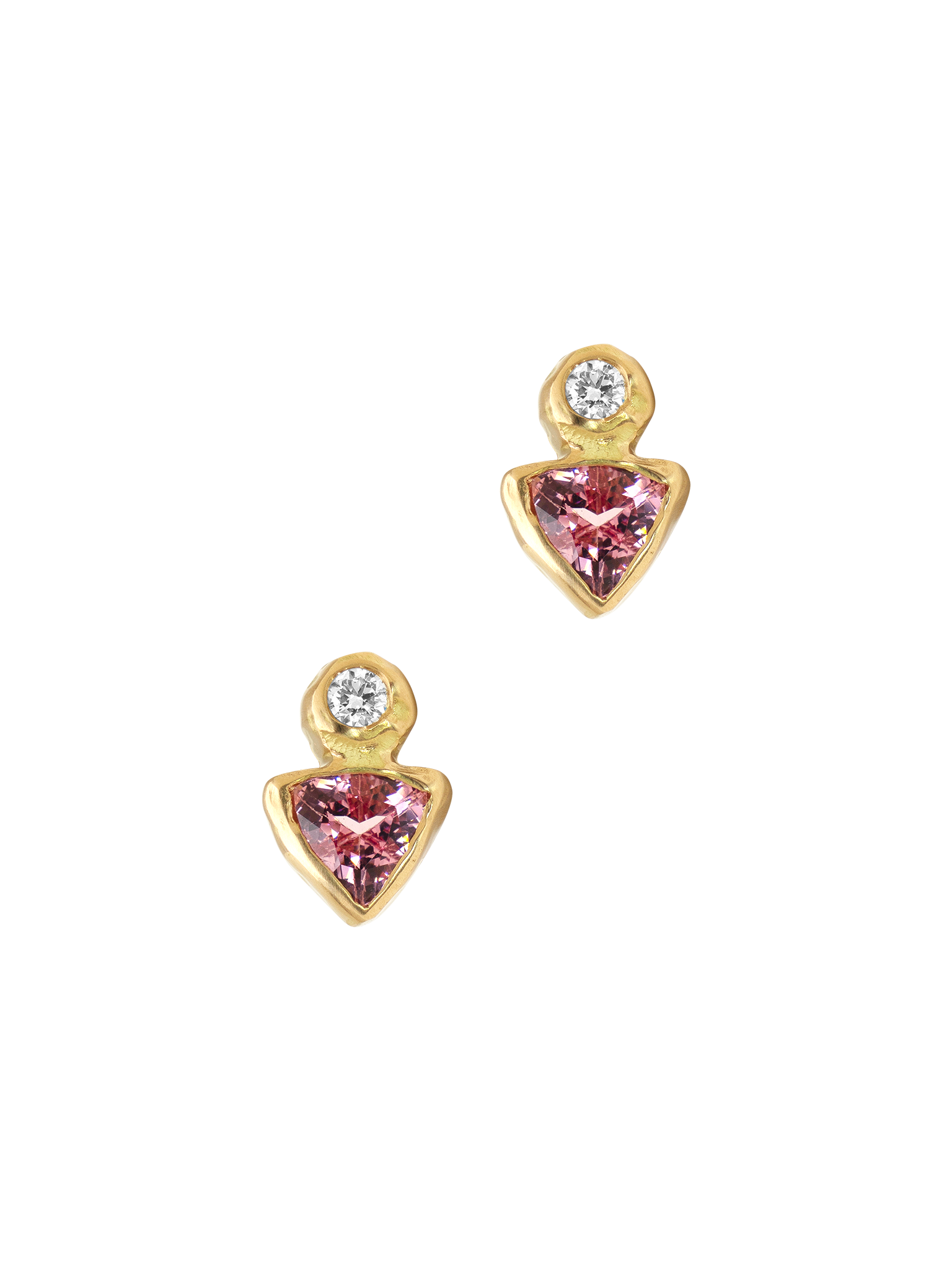 Pure spinel and diamond studs